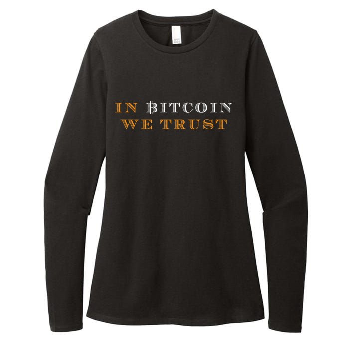 In Bitcoin We Trust Womens CVC Long Sleeve Shirt