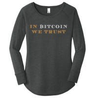 In Bitcoin We Trust Women's Perfect Tri Tunic Long Sleeve Shirt