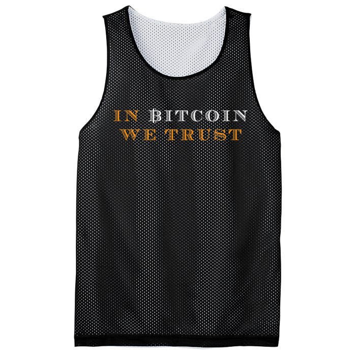 In Bitcoin We Trust Mesh Reversible Basketball Jersey Tank