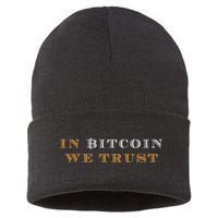 In Bitcoin We Trust Sustainable Knit Beanie