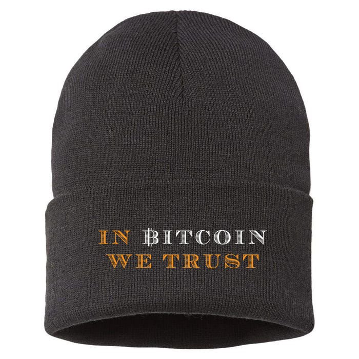 In Bitcoin We Trust Sustainable Knit Beanie