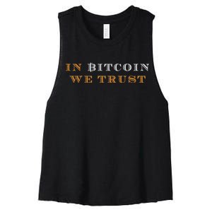 In Bitcoin We Trust Women's Racerback Cropped Tank