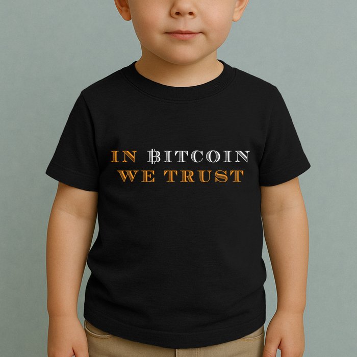 In Bitcoin We Trust Toddler T-Shirt