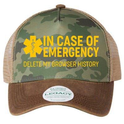In Case Of Emergency Delete My Browser History Legacy Tie Dye Trucker Hat