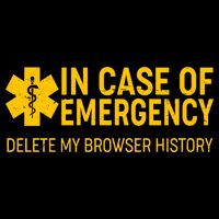 In Case Of Emergency Delete My Browser History Flexfit Unipanel Trucker Cap