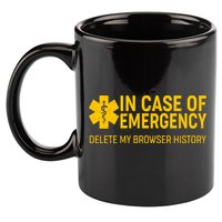 In Case Of Emergency Delete My Browser History 11oz C Handle Ceramic Mug