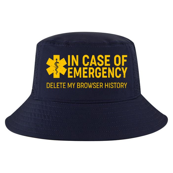 In Case Of Emergency Delete My Browser History Cool Comfort Performance Bucket Hat