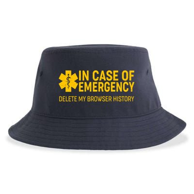 In Case Of Emergency Delete My Browser History Sustainable Bucket Hat