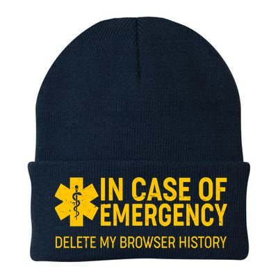 In Case Of Emergency Delete My Browser History Knit Cap Winter Beanie