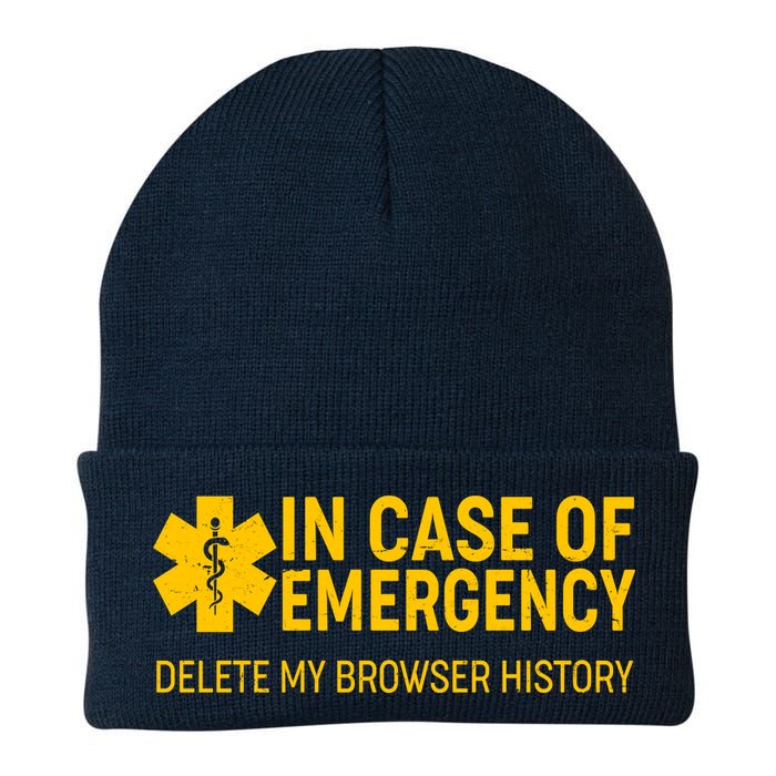 In Case Of Emergency Delete My Browser History Knit Cap Winter Beanie