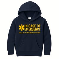 In Case Of Emergency Delete My Browser History Kids Hoodie