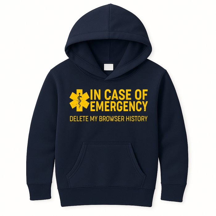 In Case Of Emergency Delete My Browser History Kids Hoodie