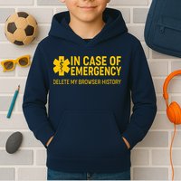 In Case Of Emergency Delete My Browser History Kids Hoodie
