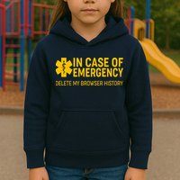 In Case Of Emergency Delete My Browser History Kids Hoodie