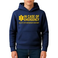 In Case Of Emergency Delete My Browser History Kids Hoodie