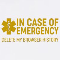 In Case Of Emergency Delete My Browser History Garment-Dyed Sweatshirt