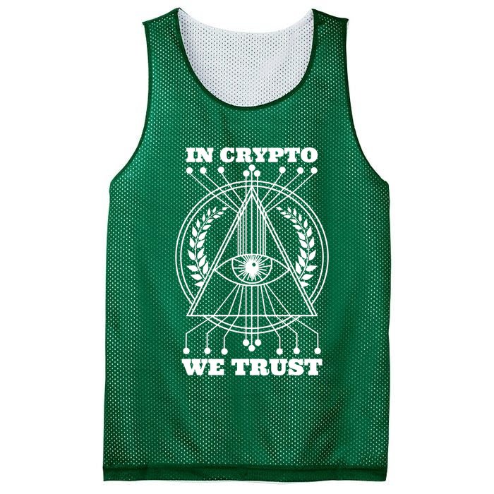 In Crypto We Trust Mesh Reversible Basketball Jersey Tank
