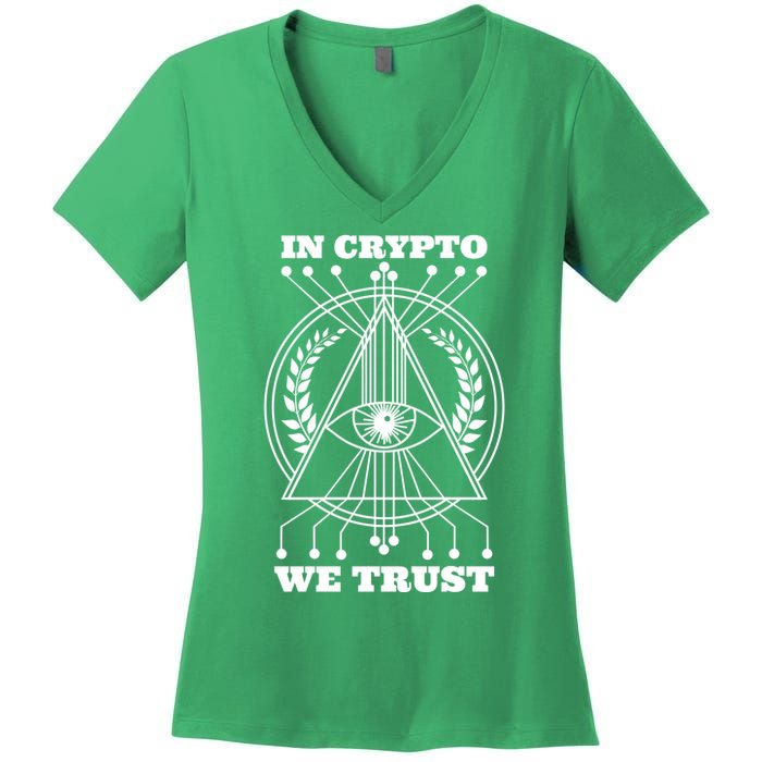 In Crypto We Trust Women's V-Neck T-Shirt
