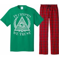 In Crypto We Trust Vintage Logo Pajama Set