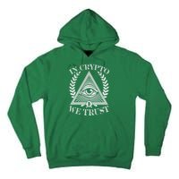 In Crypto We Trust Vintage Logo Tall Hoodie