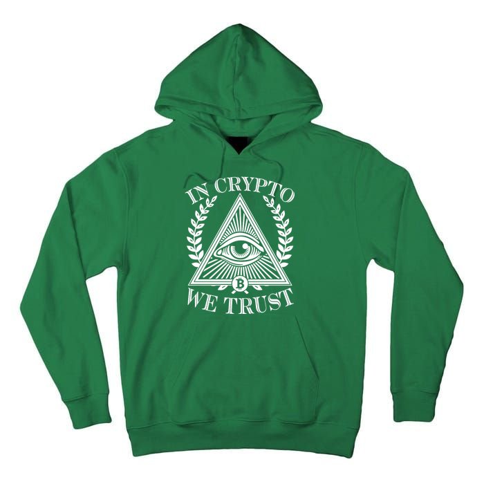 In Crypto We Trust Vintage Logo Tall Hoodie