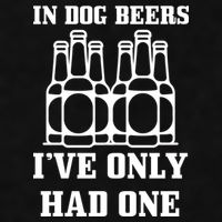 In Dog Beers I've Only Had One Ladies PosiCharge Tri-Blend Wicking Tank