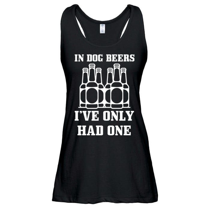 In Dog Beers I've Only Had One Ladies Essential Flowy Tank