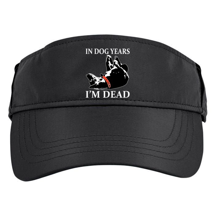 In Dog Years I'm Dead Funny Birthday Adult Drive Performance Visor