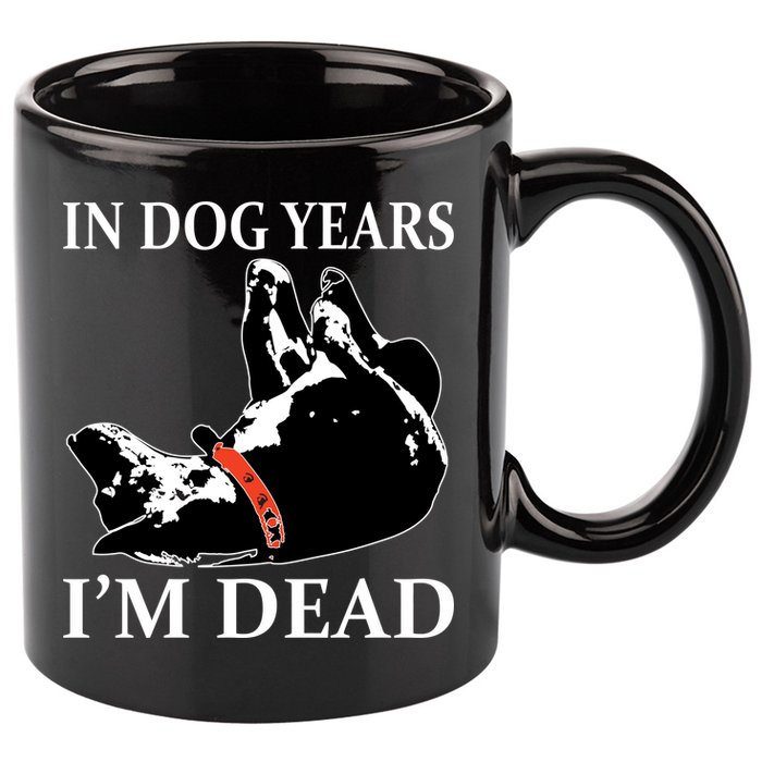 In Dog Years I'm Dead Funny Birthday 11oz C Handle Ceramic Mug