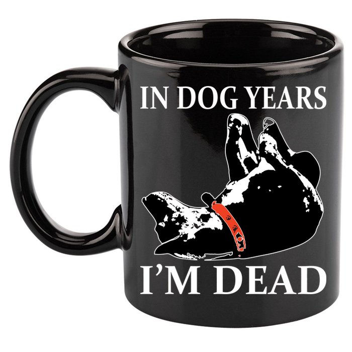 In Dog Years I'm Dead Funny Birthday 11oz C Handle Ceramic Mug