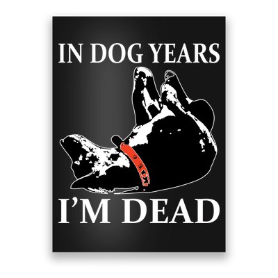 In Dog Years I'm Dead Funny Birthday Poster