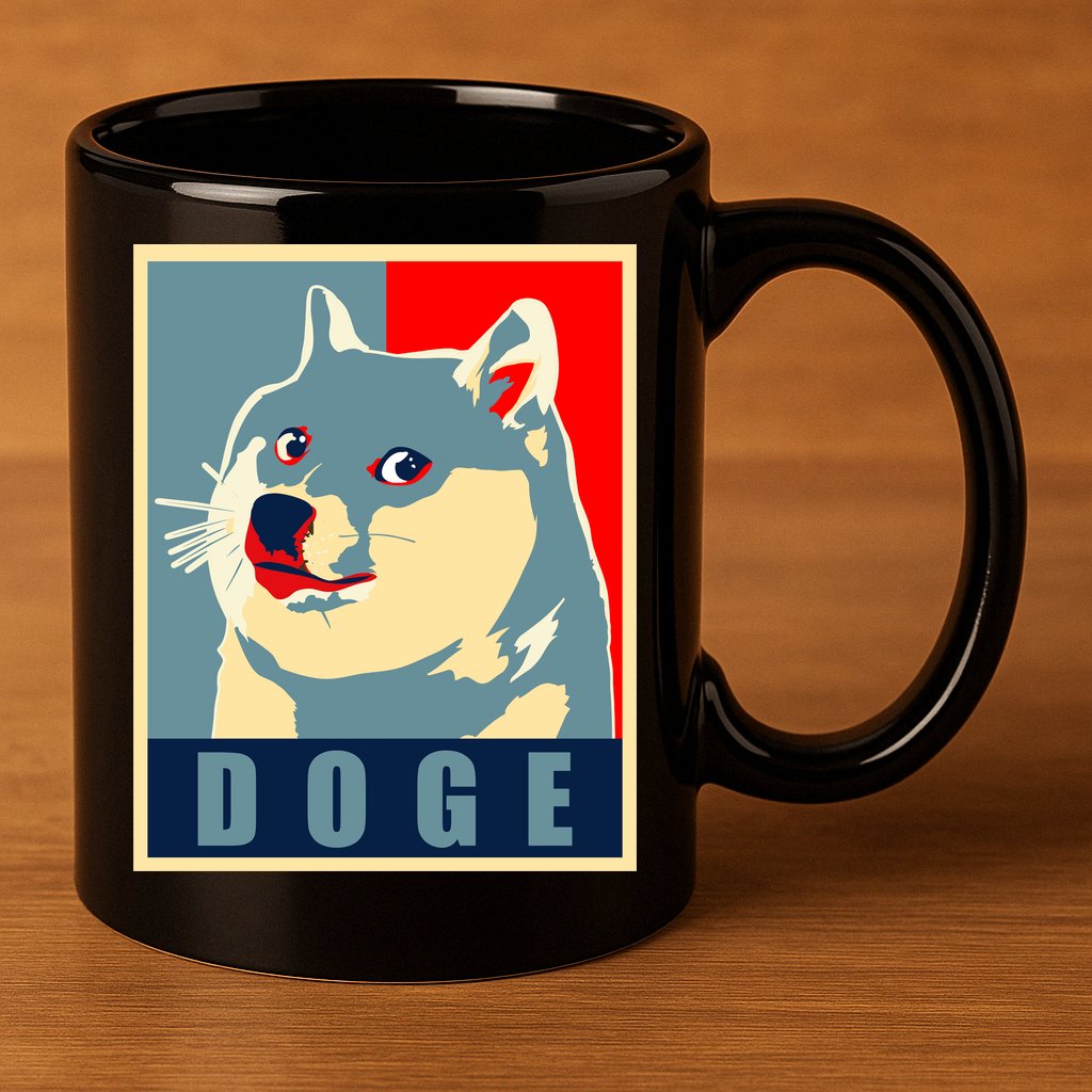 In Dogecoin We Trust Doge Crypto 11oz C Handle Ceramic Mug