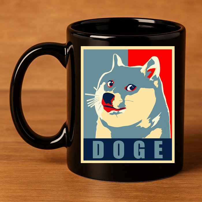In Dogecoin We Trust Doge Crypto 11oz C Handle Ceramic Mug