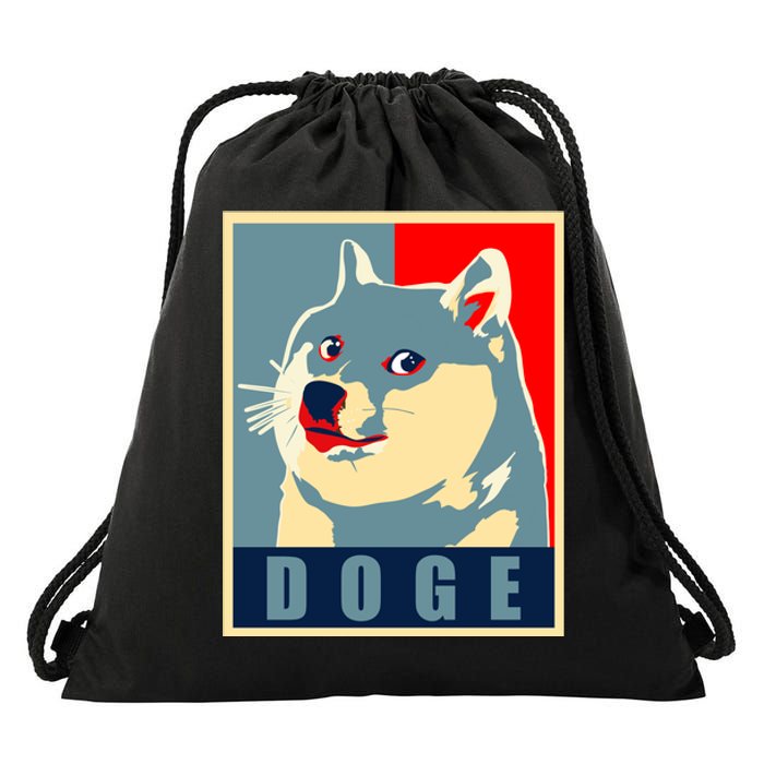 In Dogecoin We Trust Doge Crypto Drawstring Bag