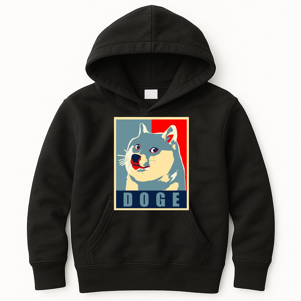 In Dogecoin We Trust Doge Crypto Kids Hoodie
