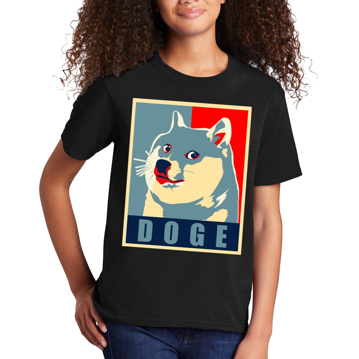 In Dogecoin We Trust Doge Crypto Kids T-Shirt
