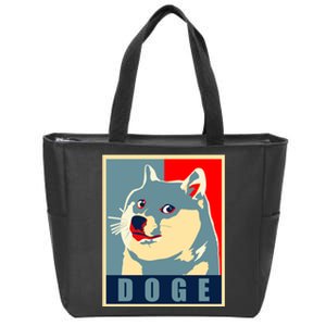 In Dogecoin We Trust Doge Crypto Zip Tote Bag