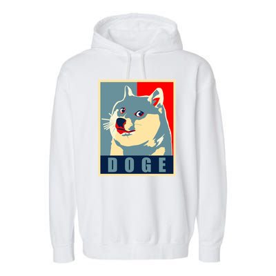 In Dogecoin We Trust Doge Crypto Garment-Dyed Fleece Hoodie