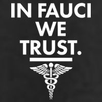In Dr Fauci We Trust 7 Panel Mesh Trucker Snapback Hat