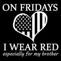 In Fridays I Wear Red Personalize Custom Text 7-Panel Snapback Hat