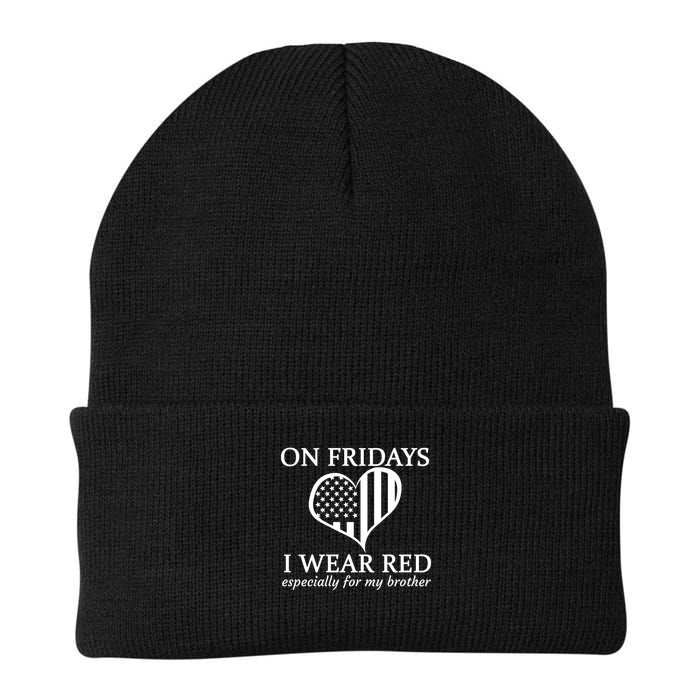 In Fridays I Wear Red Personalize Custom Text Beanie