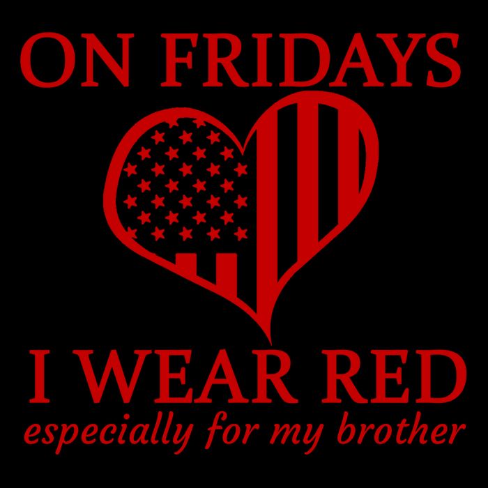 In Fridays I Wear Red Personalize Custom Text 16oz Travel Tumbler