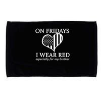 In Fridays I Wear Red Personalize Custom Text Microfiber Hand Towel