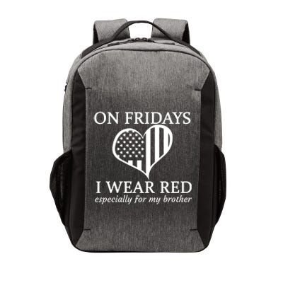 In Fridays I Wear Red Personalize Custom Text Vector Backpack