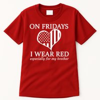In Fridays I Wear Red Personalize Custom Text Tall T-Shirt