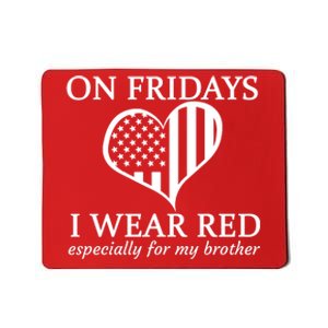 In Fridays I Wear Red Personalize Custom Text Mousepad