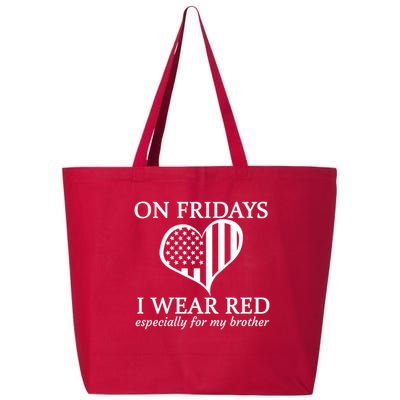 In Fridays I Wear Red Personalize Custom Text 25L Jumbo Tote