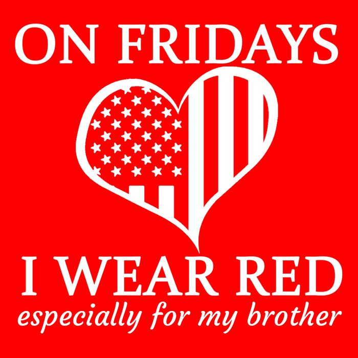 In Fridays I Wear Red Personalize Custom Text Full Zip Hoodie