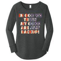 In God We Trust My Guns Are Just Backup Women's Perfect Tri Tunic Long Sleeve Shirt