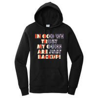 In God We Trust My Guns Are Just Backup Women's Pullover Hoodie